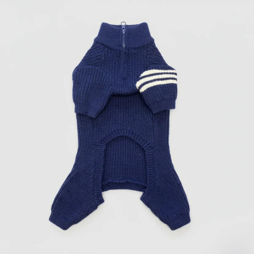 Pull Tricoté Avec Fermeture Eclair Pour Chien