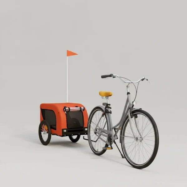 Remorque vélo Oscar & Plume pour chien, cadre aluminium et sécurité premium