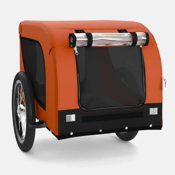 Remorque vélo Oscar & Plume pour chien, cadre aluminium et sécurité premium