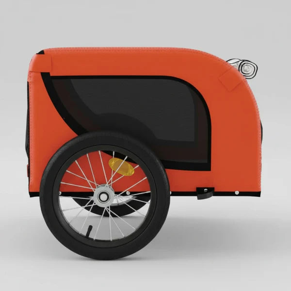 Remorque vélo Oscar & Plume pour chien, cadre aluminium et sécurité premium