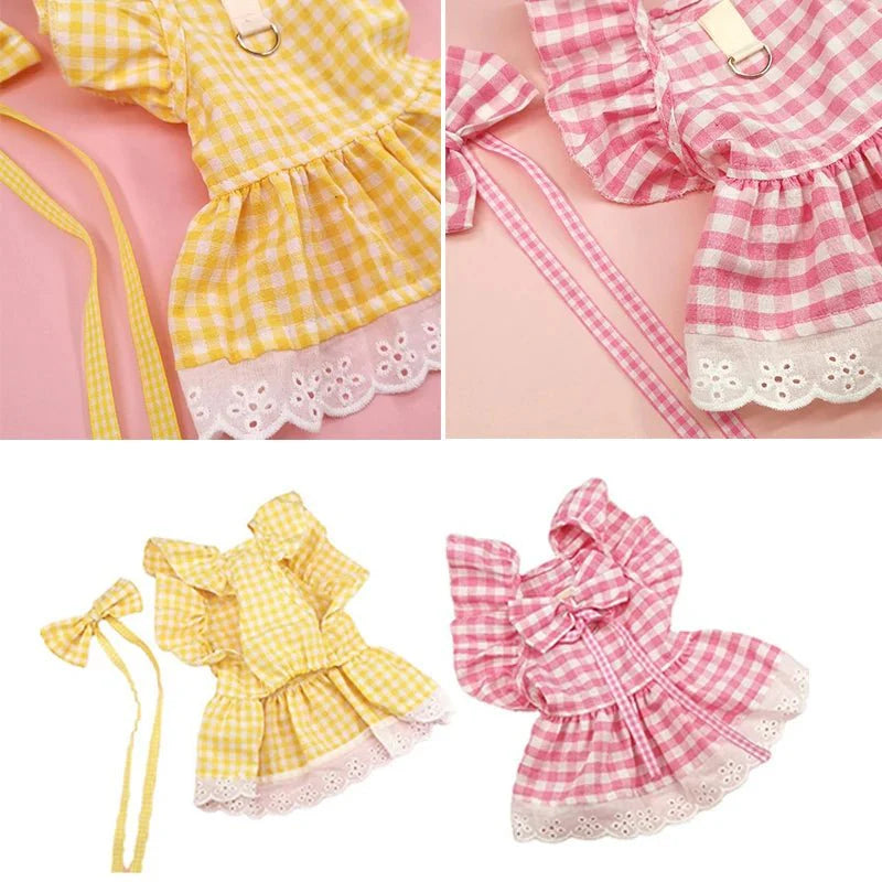 Robe à Carreaux pour Chat