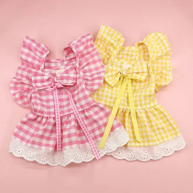 Robe à Carreaux pour Chat