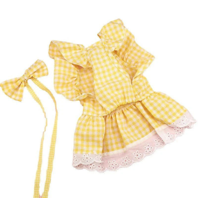 Robe à Carreaux pour Chat