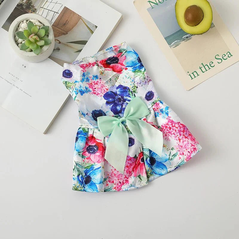 Robe à Fleurs pour Chat