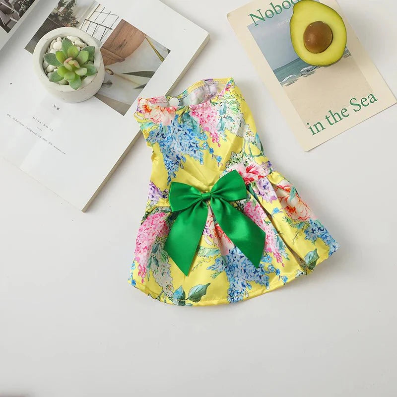 Robe à Fleurs pour Chat