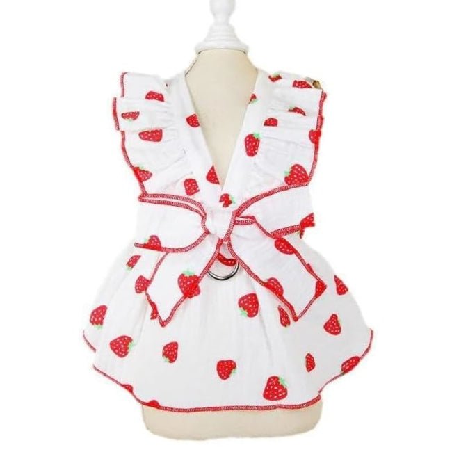 Robe Blanche / Rose pour Chien