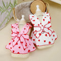 Robe Blanche / Rose pour Chien