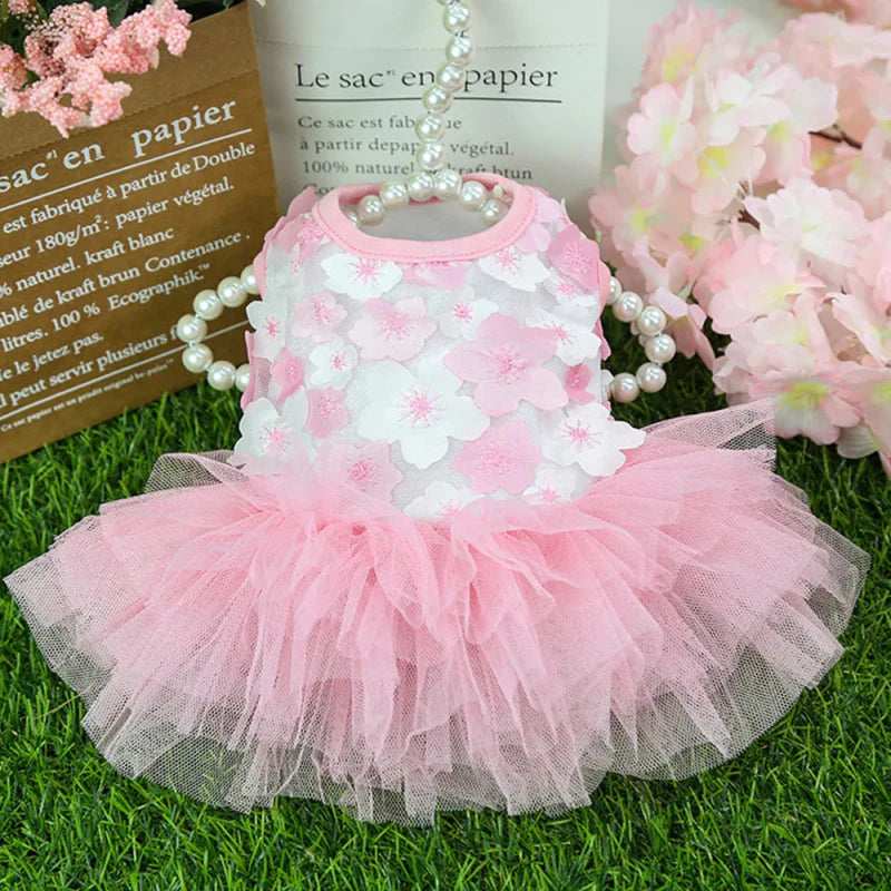 Robe pour Mini Chien Rose