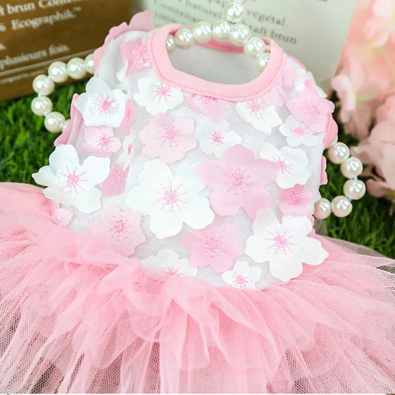 Robe pour Mini Chien Rose