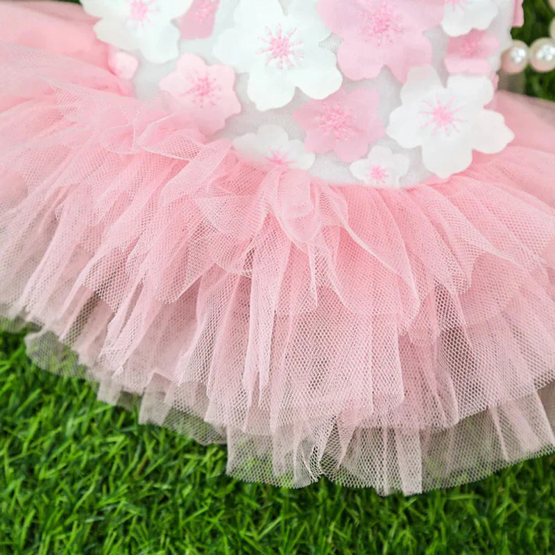 Robe pour Mini Chien Rose