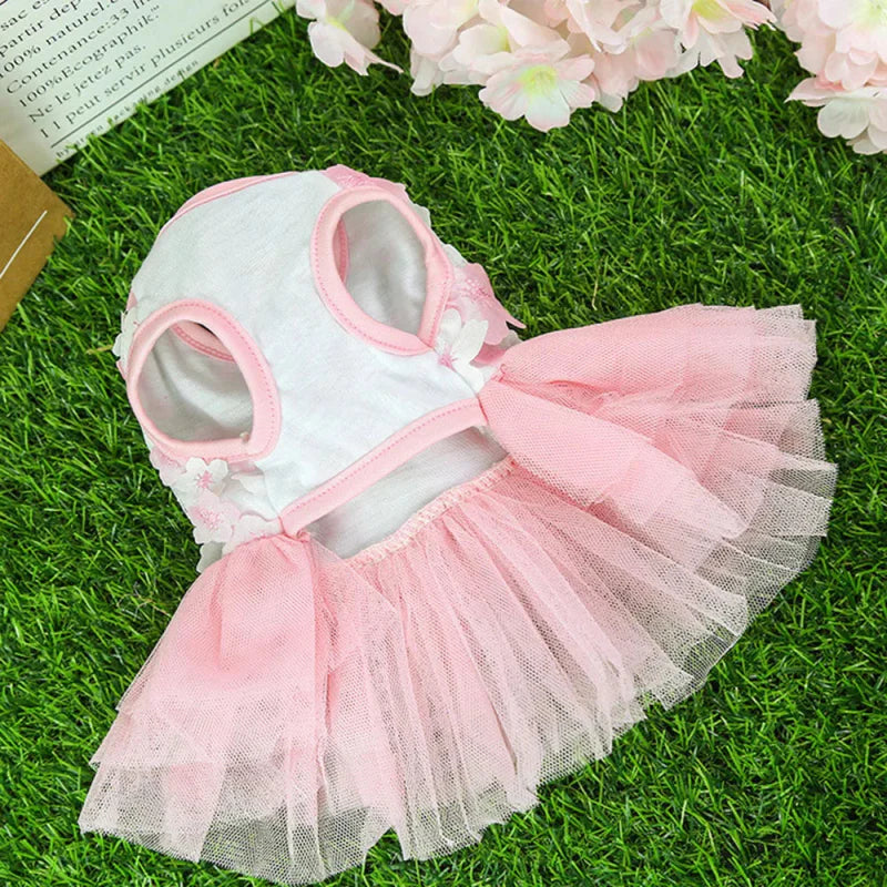 Robe pour Mini Chien Rose