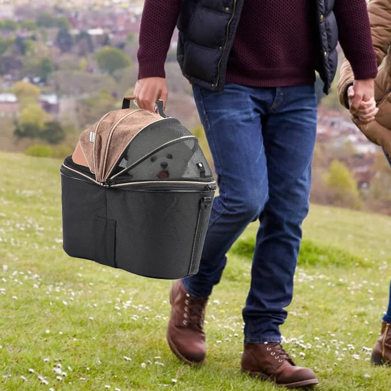 Sac De Transport À Vélo Amovible Pour Chien Et Chat