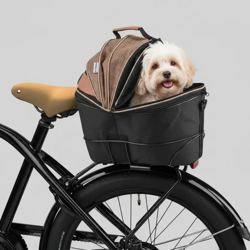Sac De Transport À Vélo Amovible Pour Chien Et Chat