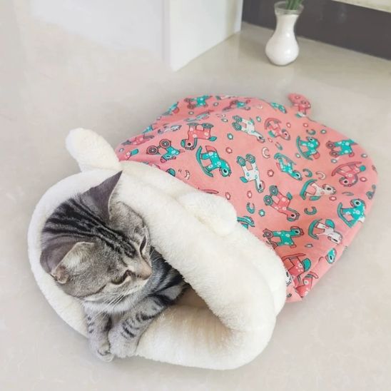 sac de couchage chat chaud