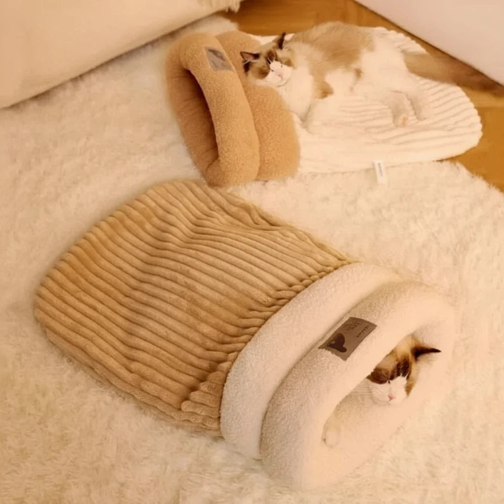 Sac De Couchage Doux Et Chaud Pour Chat