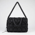 Sac de transport petit chien et chat en tissu noir avec anses confortables pour le transport facile