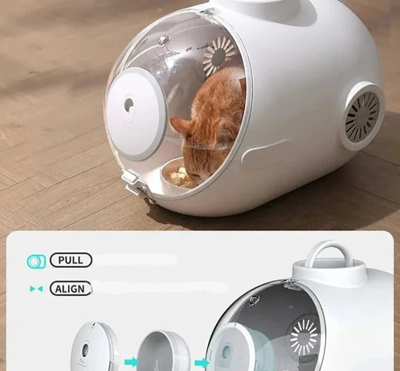 Sac De Transport Rigide Avec Gamelle Pour Animaux