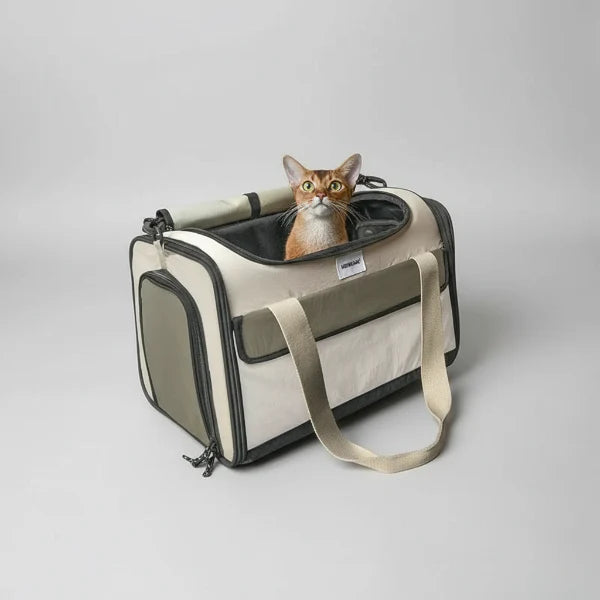 Sac de voyage Oscar et Plume pour chien & chat : nylon léger, sécurité et confort