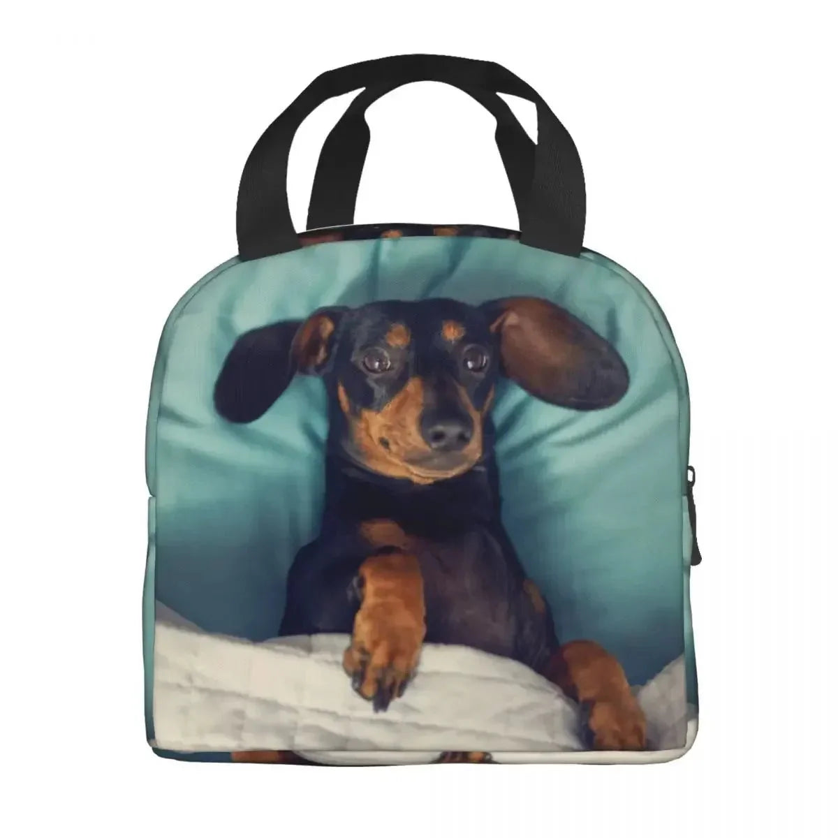 Sac Isotherme Teckel Oscar et Plume - Design Unique
