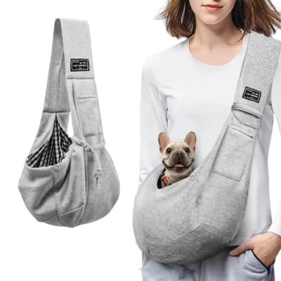 Sac pour chien - Bandoulière gris