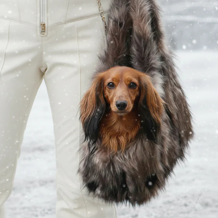 Sac Fausse Fourrure Pour Petit Chien