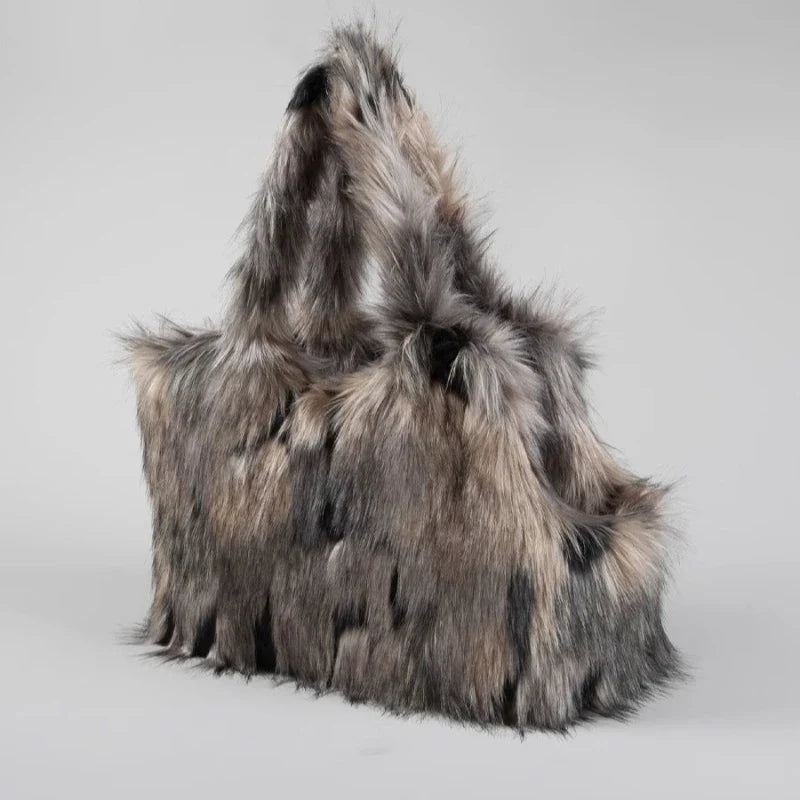 Sac Fausse Fourrure Pour Petit Chien