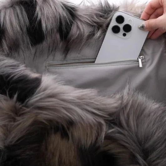 Sac Fausse Fourrure Pour Petit Chien