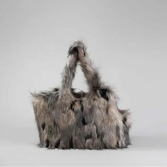 Sac Fausse Fourrure Pour Petit Chien