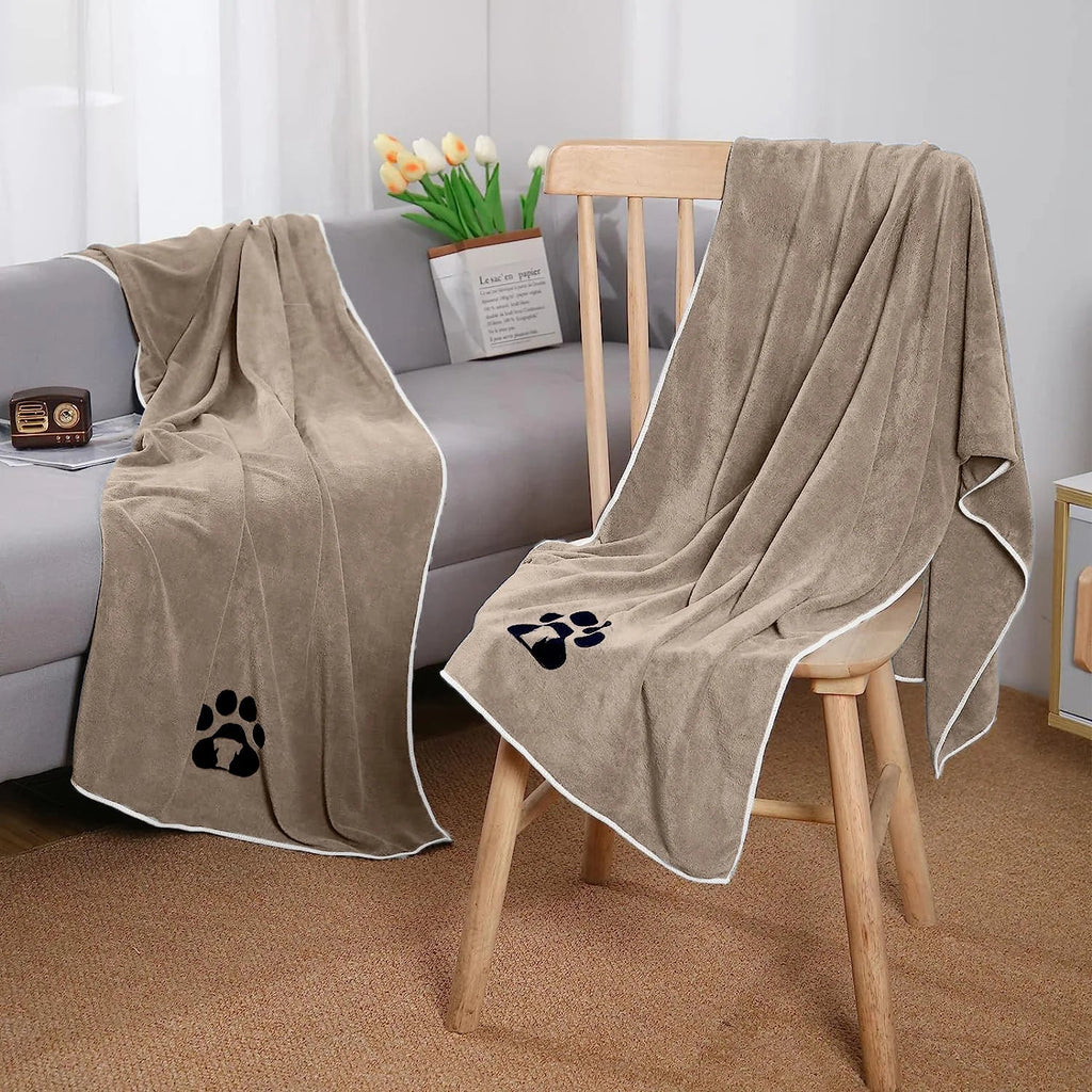 Serviette pour chien et chat Oscar et Plume - Résistante