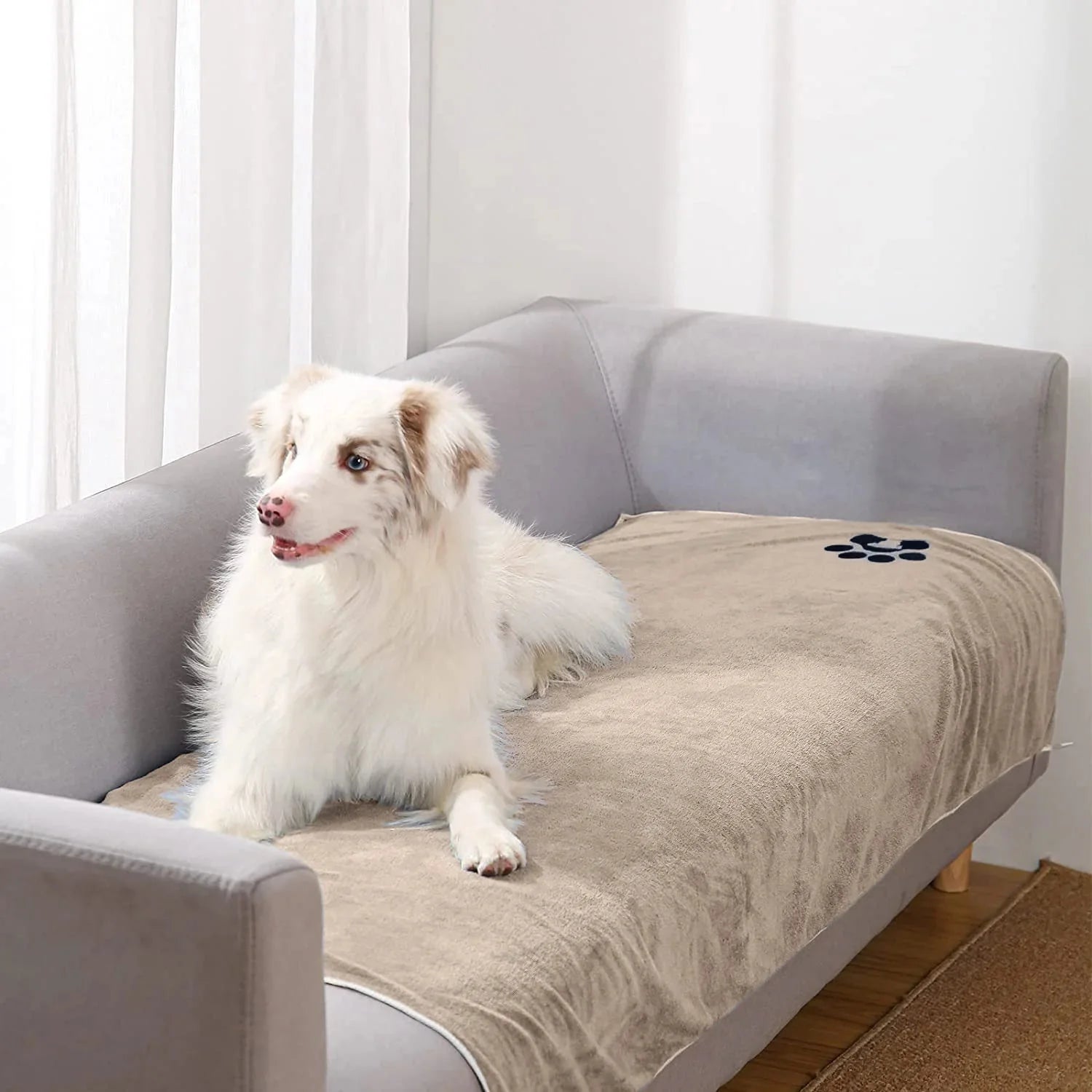 Serviette pour chien et chat Oscar et Plume - Résistante