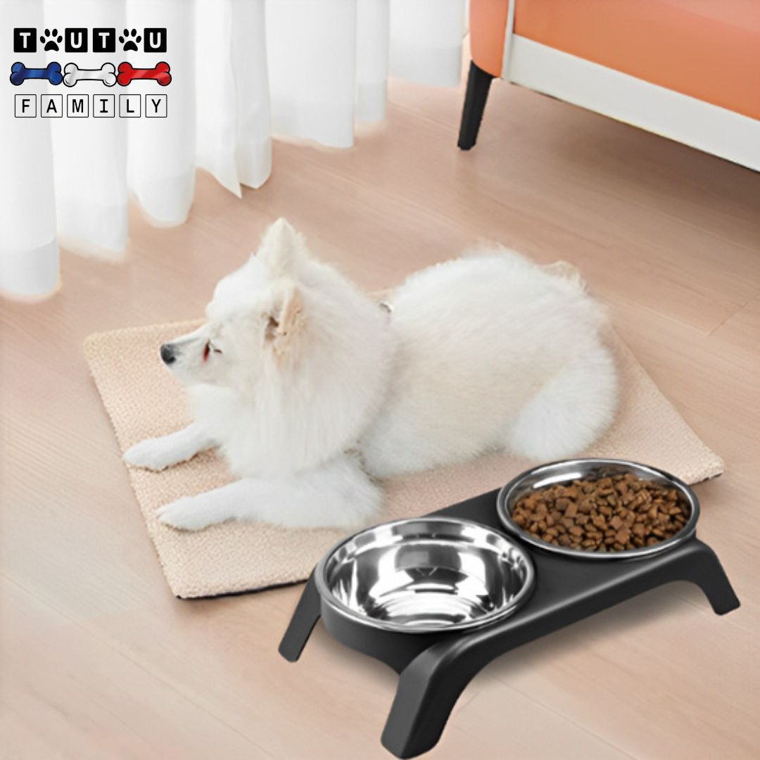 Support gamelle pour petit chien chiot - RéhausseurToutou™