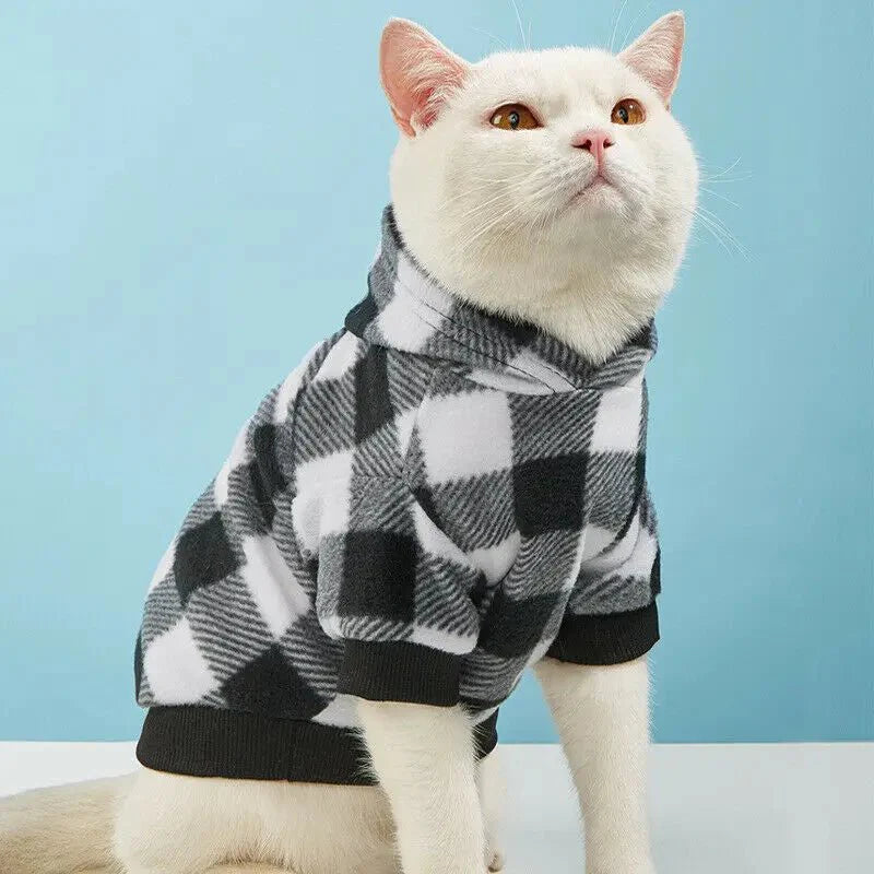 Sweat à Carreaux pour Chat