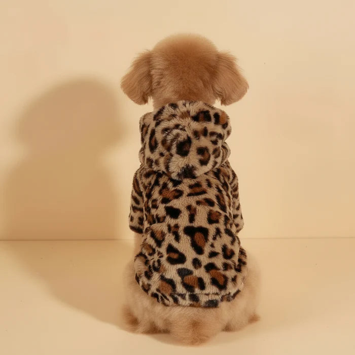 Pull Polaire Léopard Chaud pour Chien - Oscar et Plume
