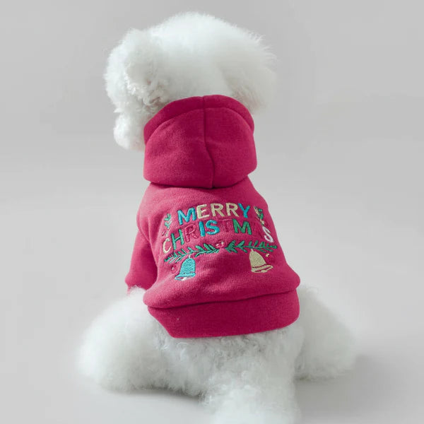 Sweat A Capuche Doux De Noël Pour Chien