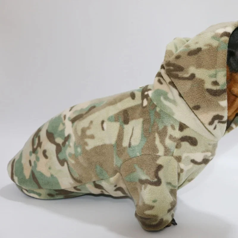 Sweat Capuche Camouflage Polaire Pour Teckel