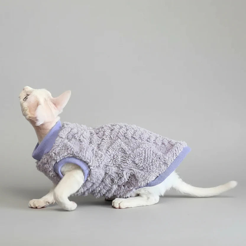 Sweat Polaire Sans Manche Pour Chat Sphinx