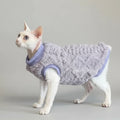 Sweat polaire pour chat Sphinx en peluche lavande pour le confort de votre animal