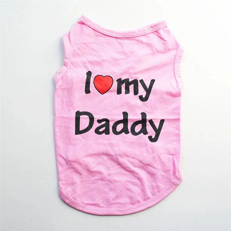 T-Shirt Chat I Love Mommy / Daddy
