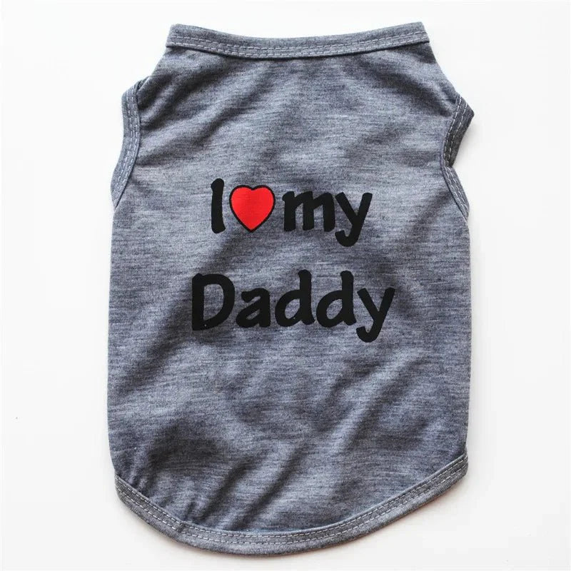T-Shirt Chat I Love Mommy / Daddy
