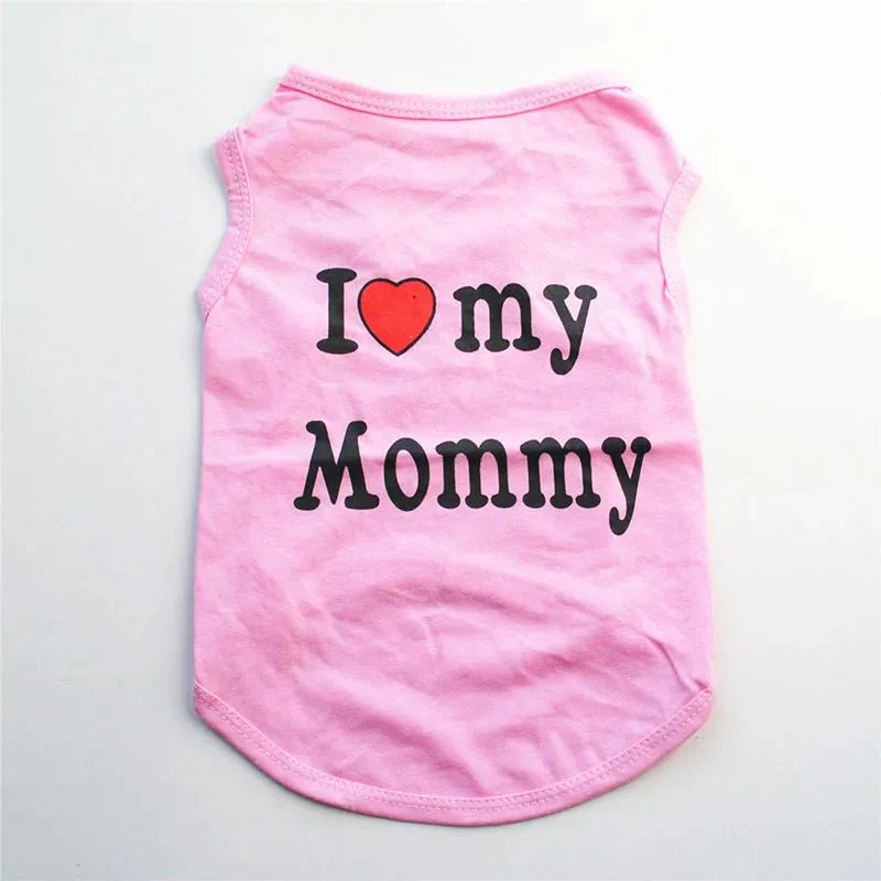 T-Shirt Chat I Love Mommy / Daddy