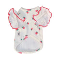 T-Shirt Chienne Femelle Fraises