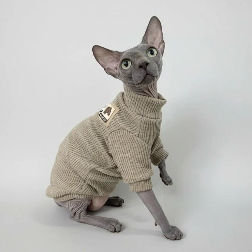 T-Shirt Col Haut Confortable Pour Chat