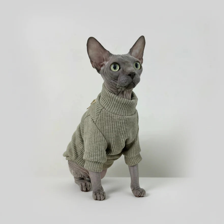 T-Shirt Col Haut Confortable Pour Chat