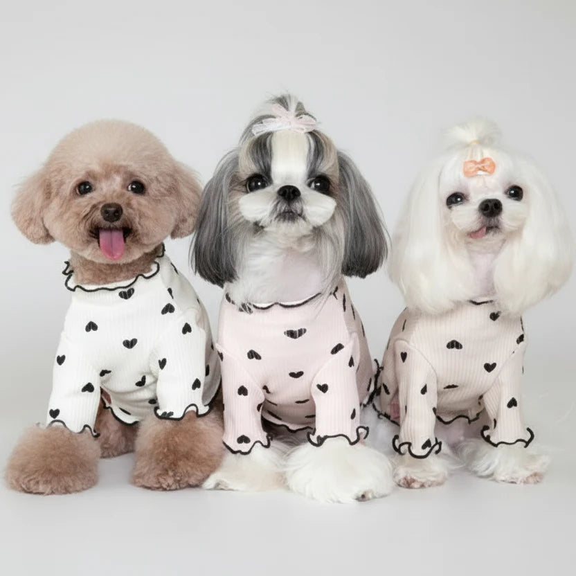 T-shirt Confortable En Coton Pour Petit Chien