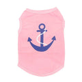T-Shirt pour Chat Ancre Marine