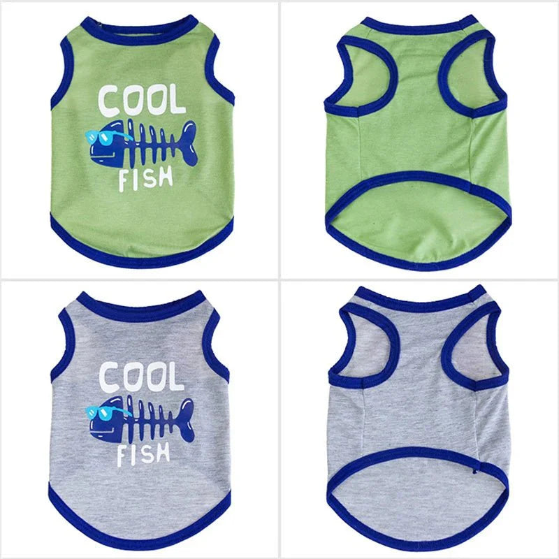 T-Shirt pour Chat Cool Fish