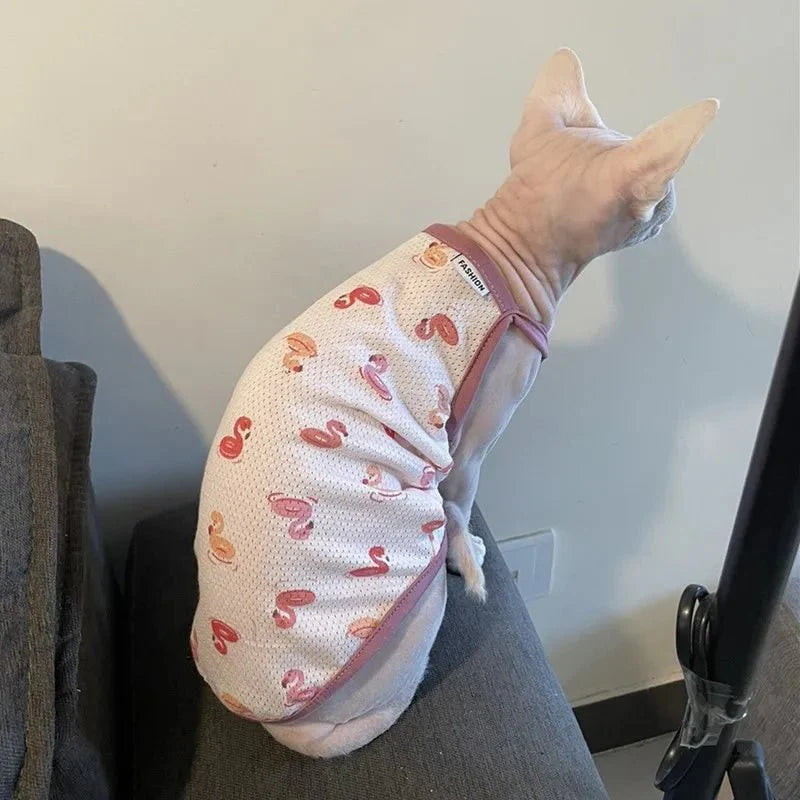 T-Shirt pour Chat sans poils
