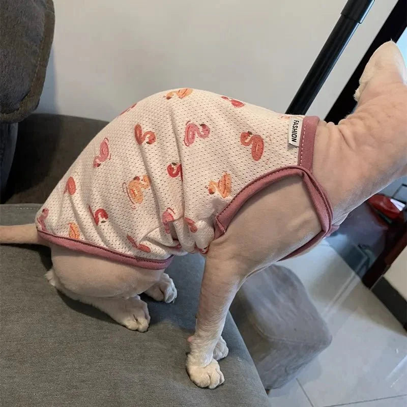 T-Shirt pour Chat sans poils