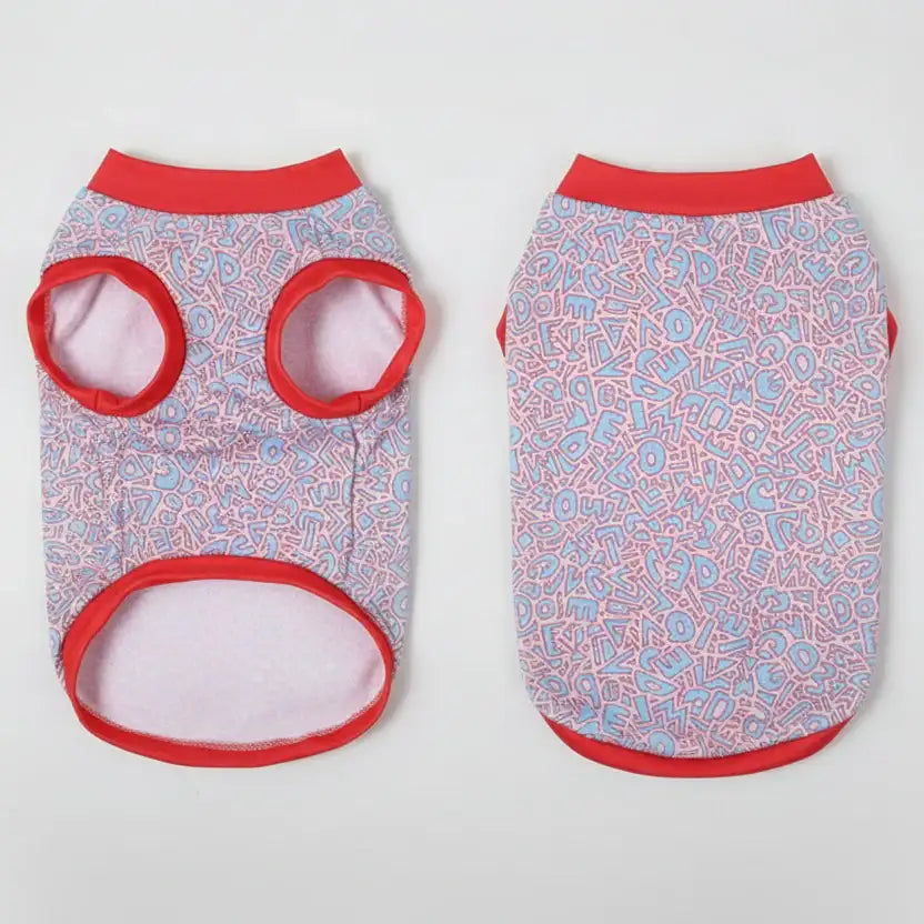 T-shirt rafraîchissant pour chien avec motifs colorés et coupe confortable pour l'été