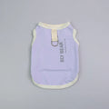 T-shirt rafraîchissant pour chien en violet avec attache et design moderne pour l'été